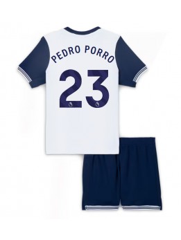 Billige Tottenham Hotspur Pedro Porro #23 Hjemmedraktsett Barn 2024-25 Kortermet (+ Korte bukser)